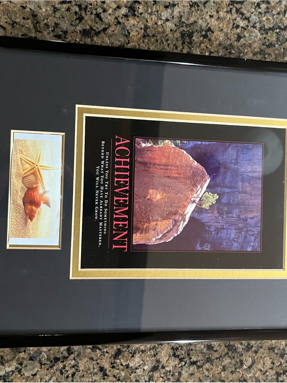 Achievement Wall Art Picture Frame in Black and Gold